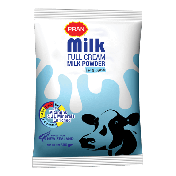 PRAN Milk Full Cream Milk Powder 500gm