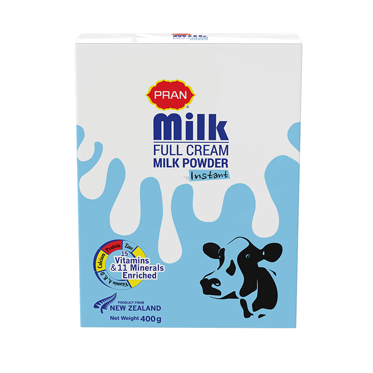 PRAN Milk Full Cream Milk Powder 400gm